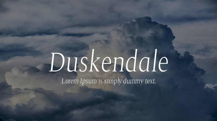 Duskendale Font