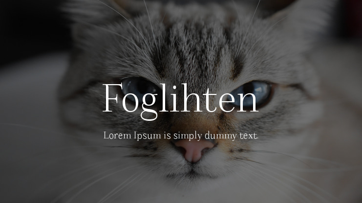 Foglihten Font Family