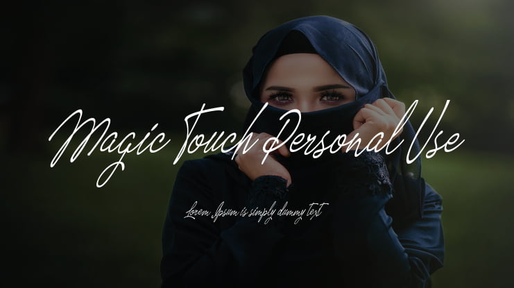 Magic Touch Personal Use Font
