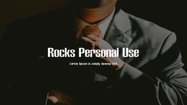 Rocks Personal Use Font