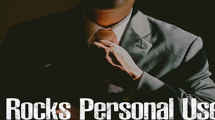 Rocks Personal Use Font