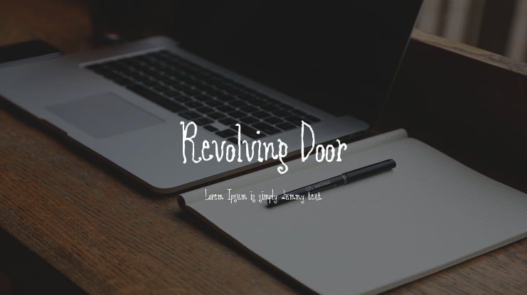 Revolving Door Font