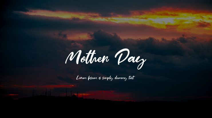 Mother Day Font