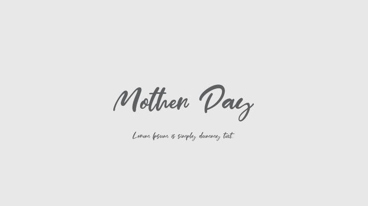 Mother Day Font
