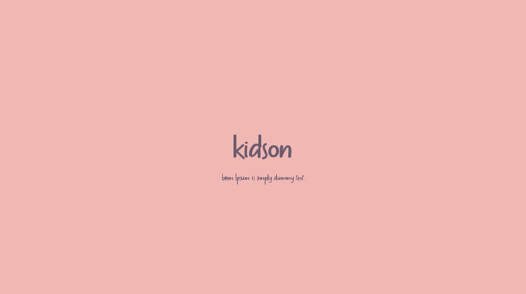 kidson Font