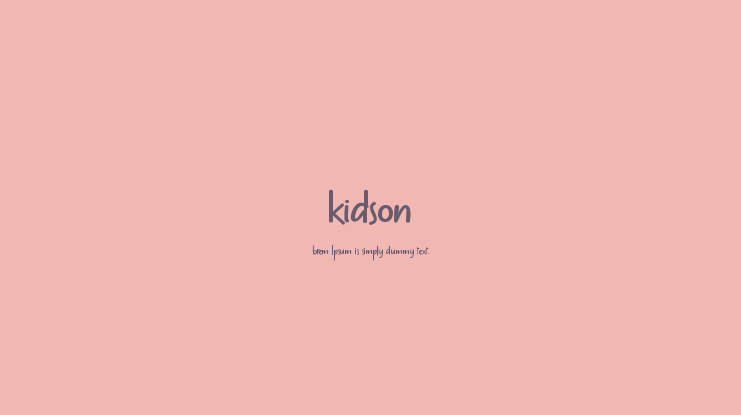 kidson Font