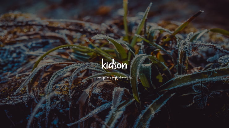 kidson Font