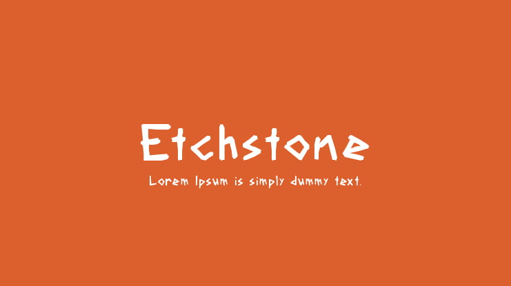 Etchstone Font