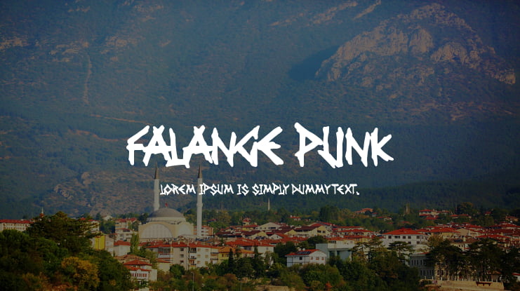 Falange Punk Font