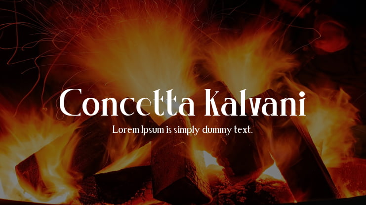 Concetta Kalvani Font