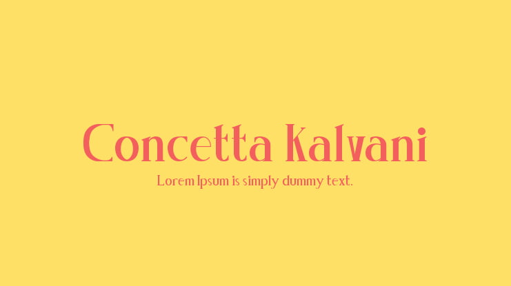 Concetta Kalvani Font