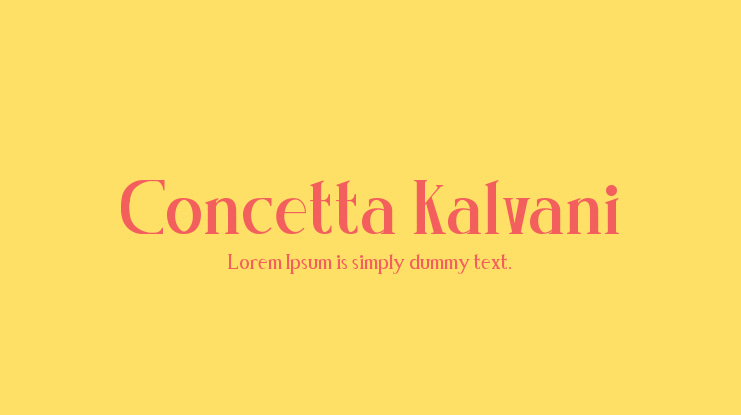 Concetta Kalvani Font