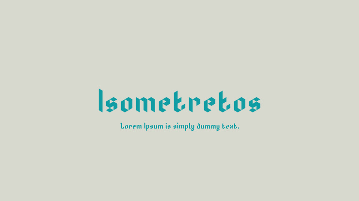 Isometretos Font