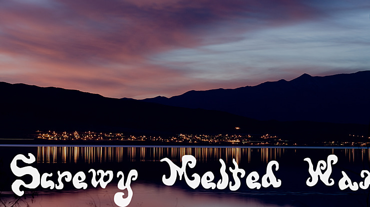 Screwy Melted Wax Font