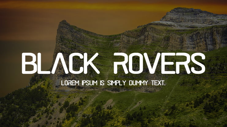 black rovers Font
