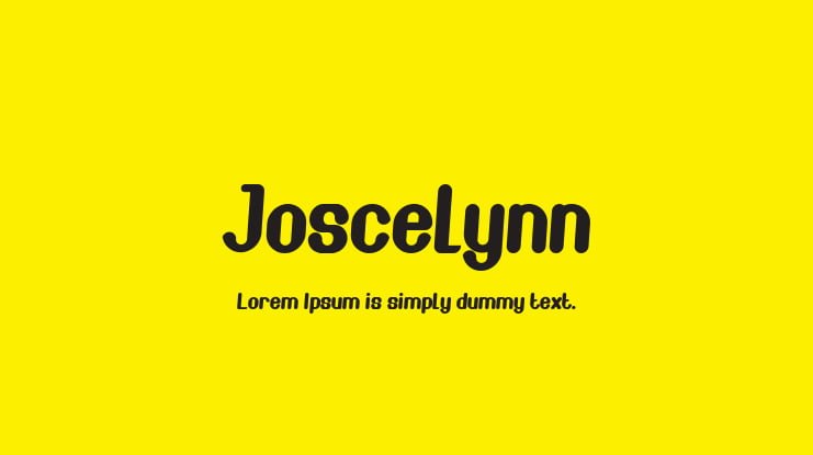 Joscelynn Font Family