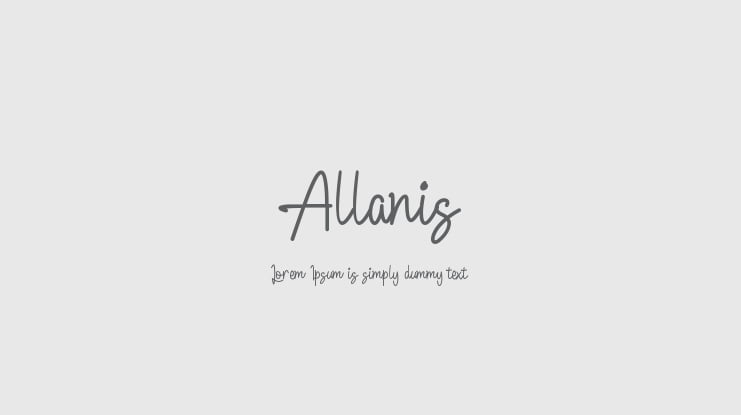 Allanis Font