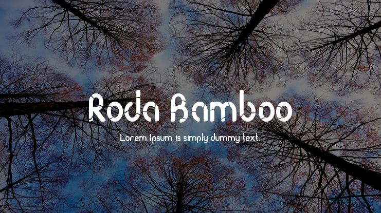 Roda Bamboo Font