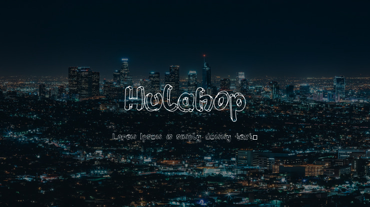 Hulahop Font