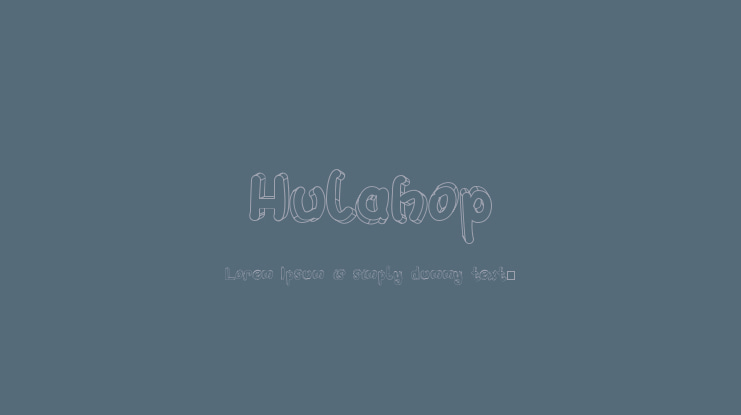Hulahop Font