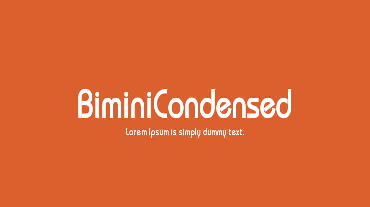 BiminiCondensed Font