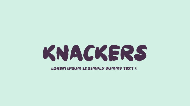 Knackers Font