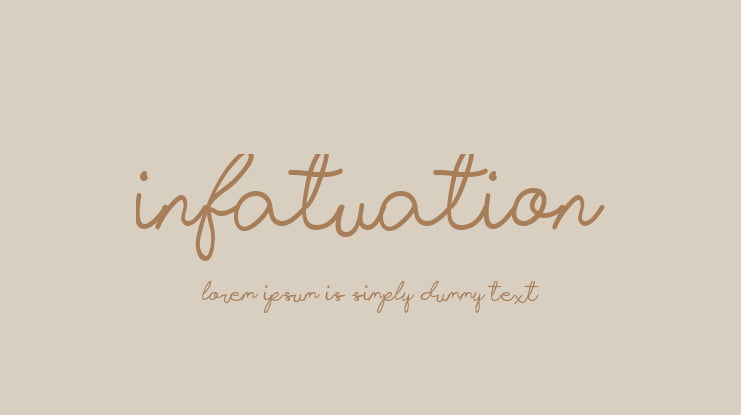 Infatuation Font