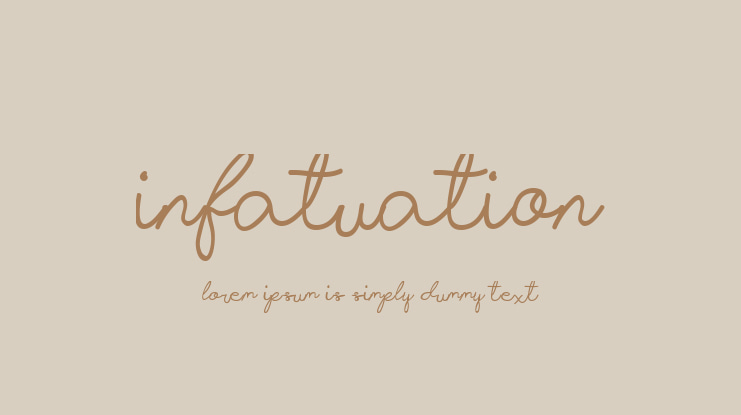 Infatuation Font
