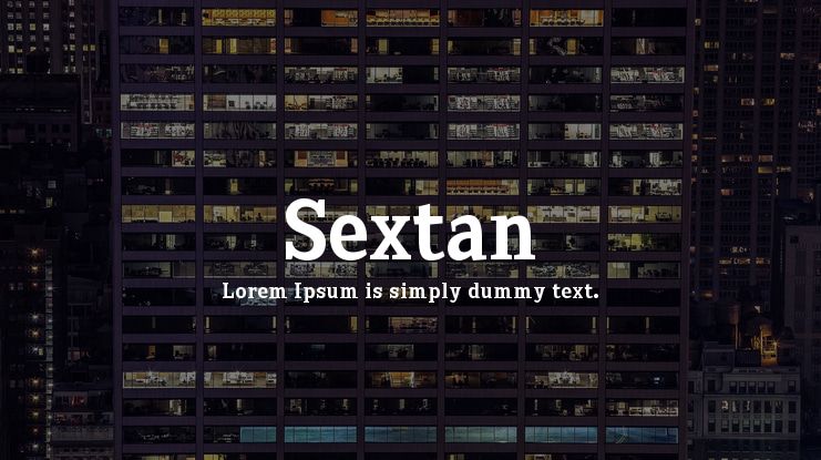 Sextan Font Family