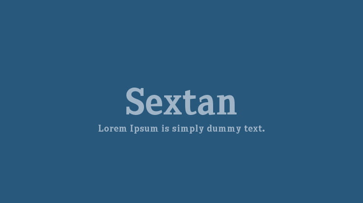 Sextan Font Family