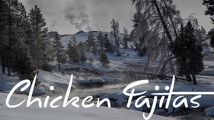 Chicken Fajitas Font