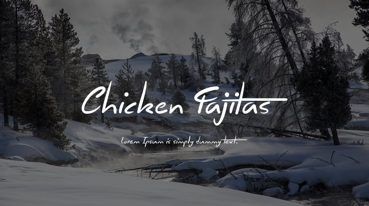 Chicken Fajitas Font