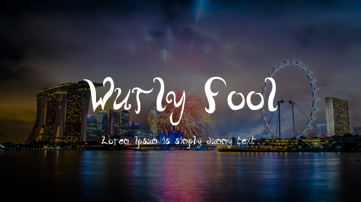 Wurly Fool Font