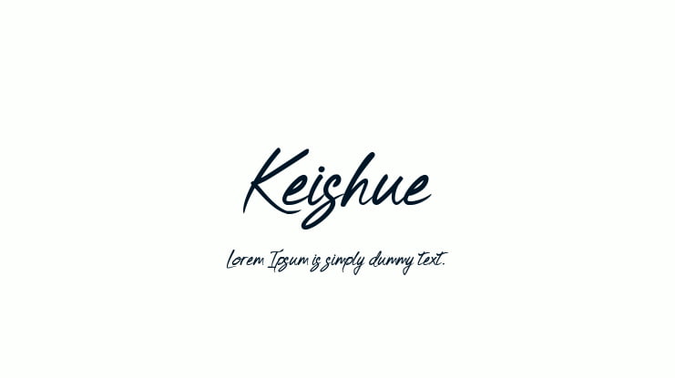 Keishue Font