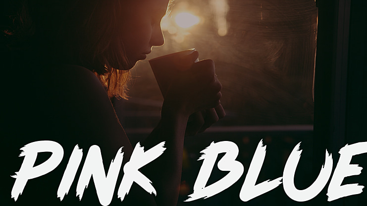 Pink Blue Font