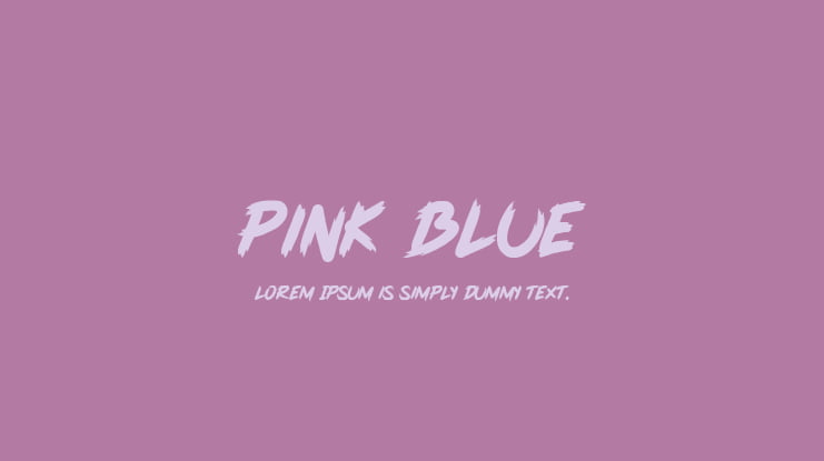 Pink Blue Font