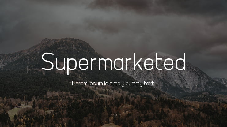 Supermarketed Font