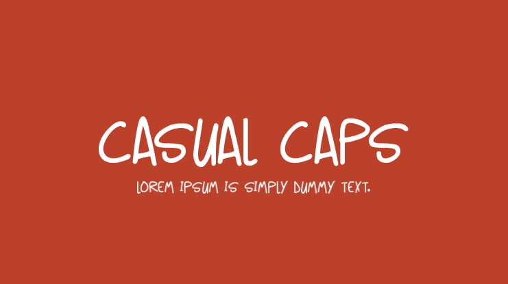 Casual Caps Font