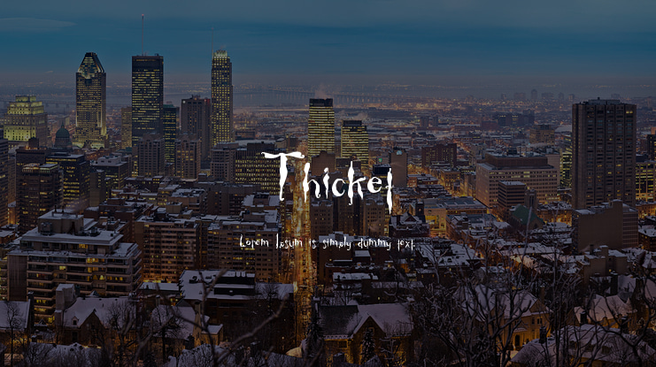 Thicket Font