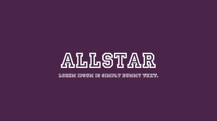 Allstar Font