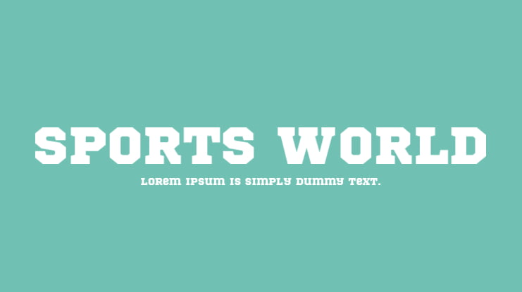Sports World Font