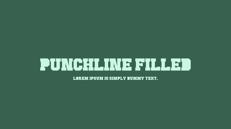Punchline Filled Font