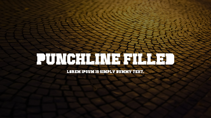 Punchline Filled Font