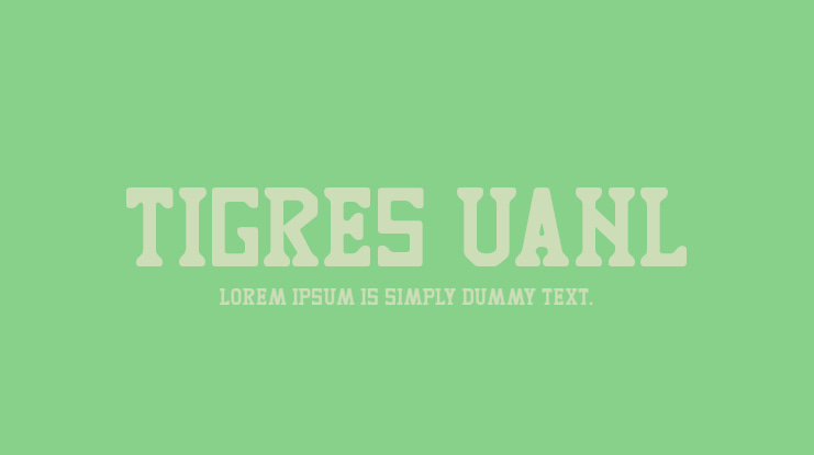 TIGRES UANL Font