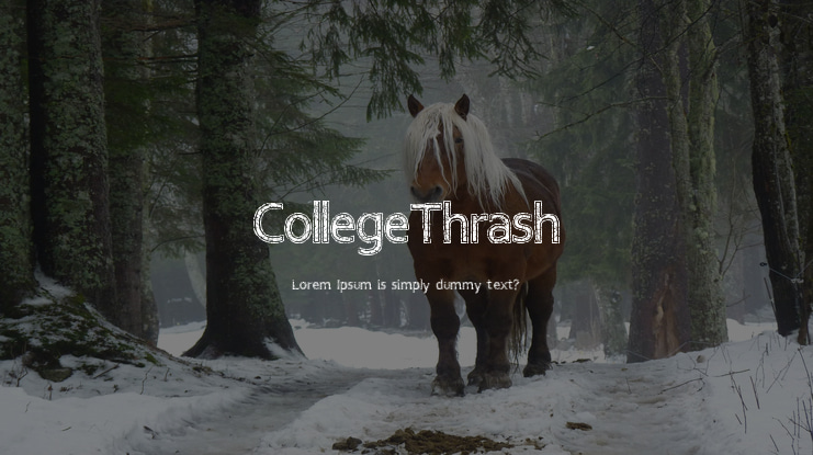 CollegeThrash Font