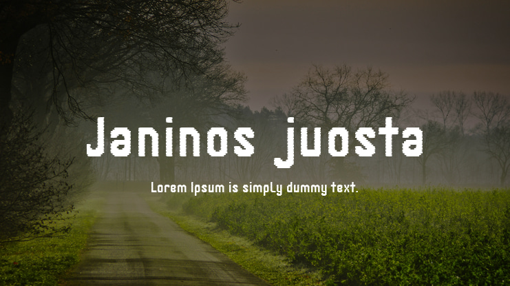 Janinos juosta Font