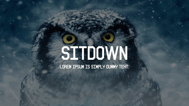 Sitdown Font