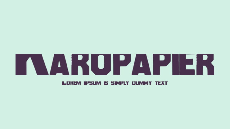 Karopapier Font