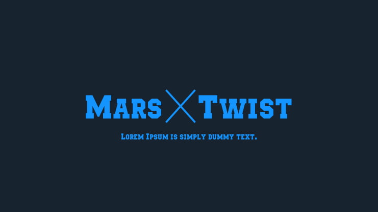 Mars&Twist Font