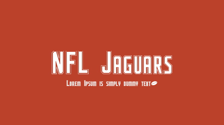 NFL Jaguars Font